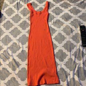 Bright Orange long dress